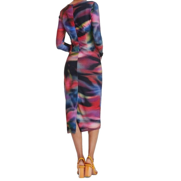 Vince Camuto Women's Colorful Chic Printed Long-Sleeve Bodycon Dress Multi 8 - Picture 2 of 12